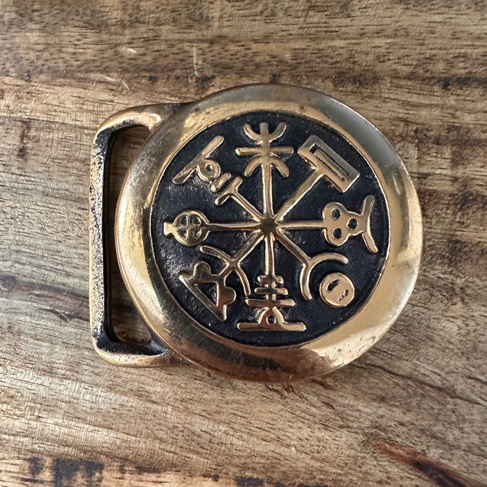 Rare Brass Vintage Belt Buckle